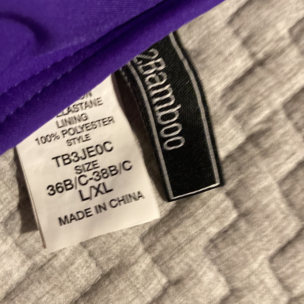 Bikini top, size L/XL, purple - Picture 2 of 4